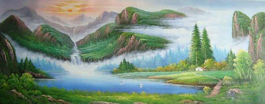 Montagnes chinoises Paysage chinois Peintures à l'huile